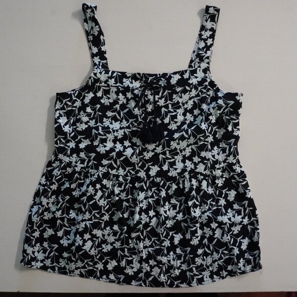 NWT Banana Republic Tank Baby Doll Flowy Floral Blouse - Picture 4 of 9
